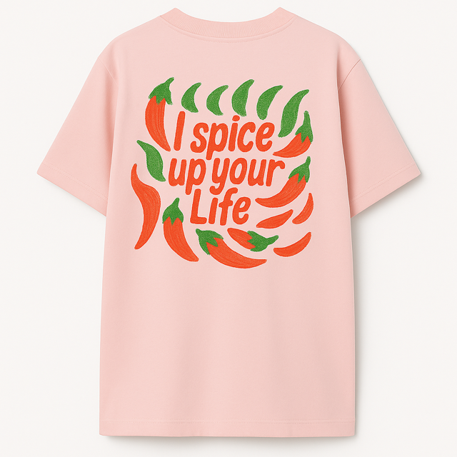 T-shirt oversize enfant - “I Spice Up Your Life” 🌶️